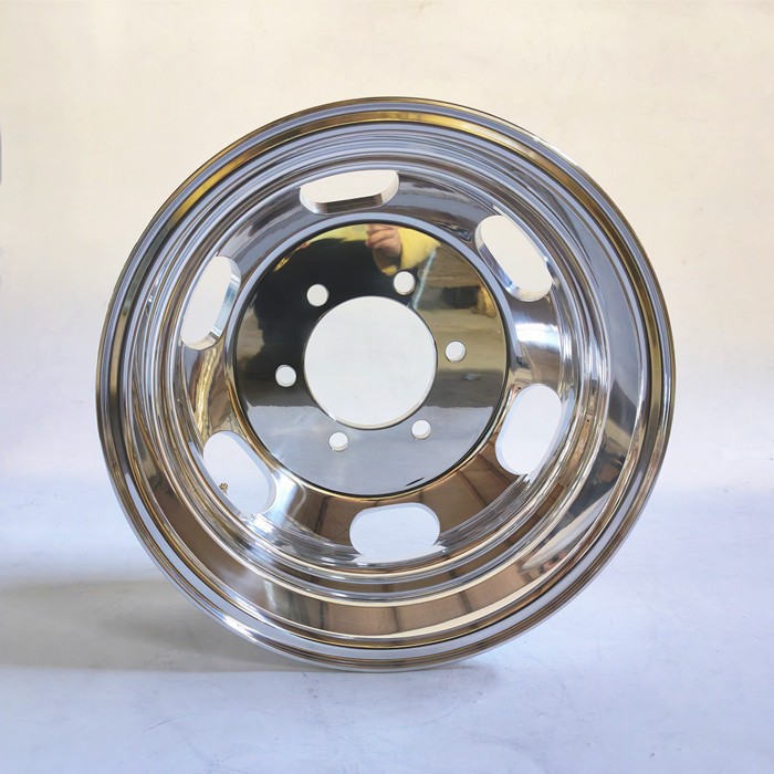 16 Inch Polished Truck Rims With Oval Holes best