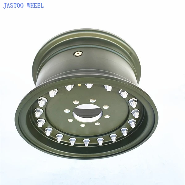 18*9.5 Inch Army Green 8 Lug 2 Piece Military Wheels