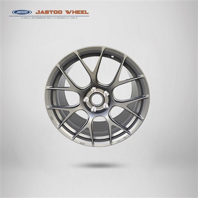 Gun 19x9.0 modfedd olwynion car ffug llwyd
