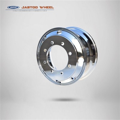 Gorffen Chrome Olwyn Tryc Alwminiwm Forged 22.5*8.25 modfedd Rims